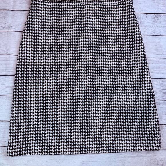 HALLHUBER Houndstooth Black & White Mod Short Sheath Dress Size EU 36 = Small - Picture 4 of 8
